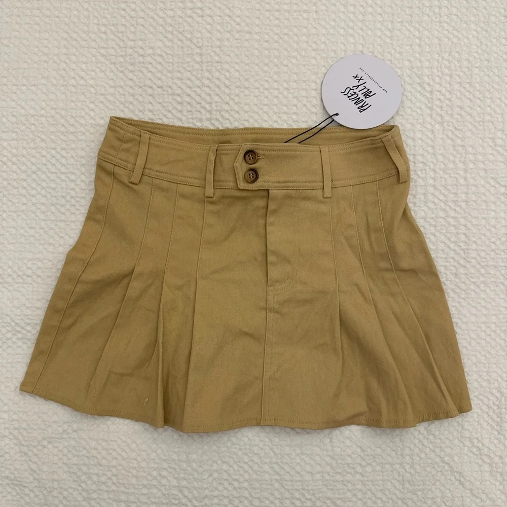 Princess Polly - Beige Mini Skirt - Picture 1 of 2